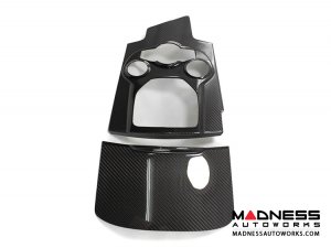 Alfa Romeo Giulia Center Console Switch Bank Trim Set - Carbon Fiber - Pre '20 Models